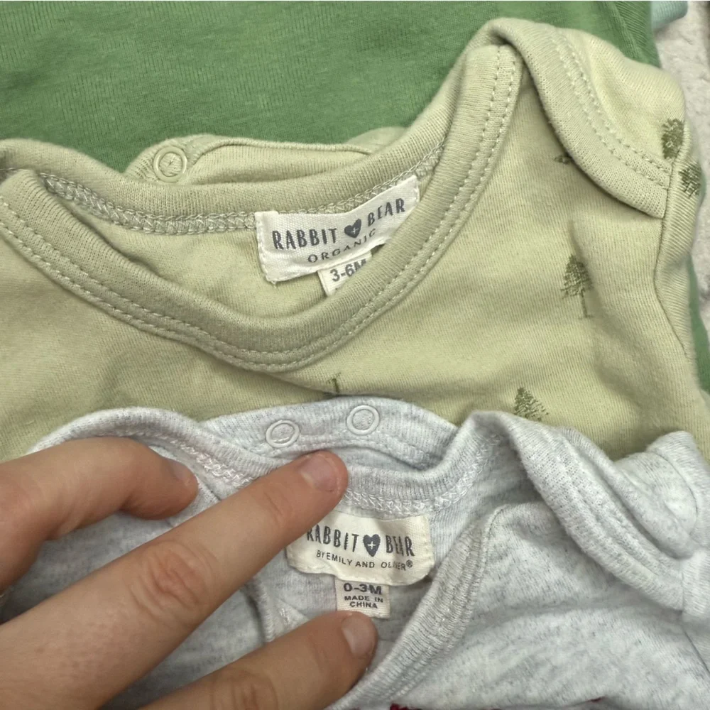 100% Organic Cotton Wool 26 Pc Large Mixed Sizes Baby Boy Bundle Lot - Picture 9 of 13